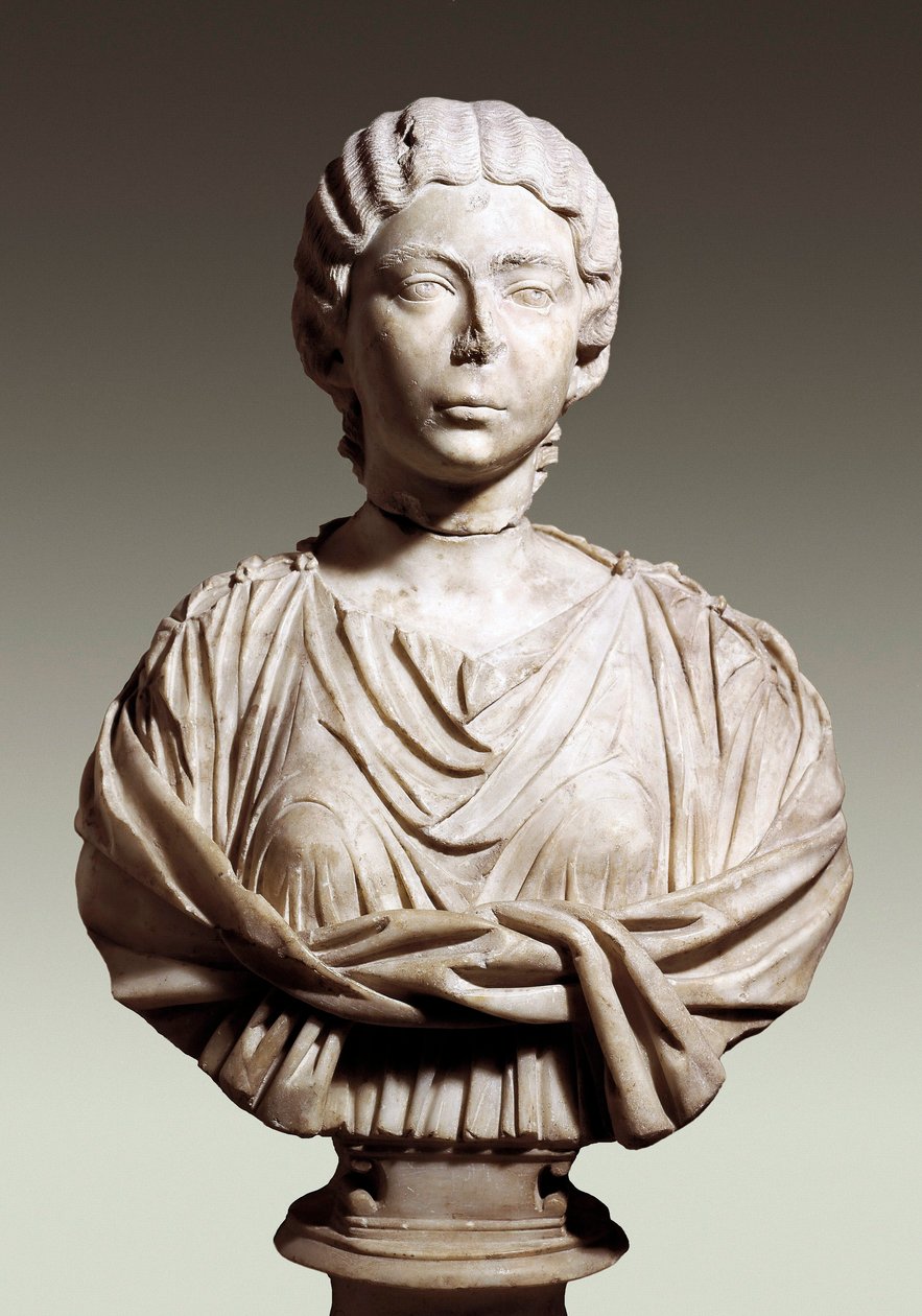 Annia Gallery Faustina, kalt Faustina den yngre (ca. 125/130 - 175), 2. århundre e.Kr. (marmor) av Roman