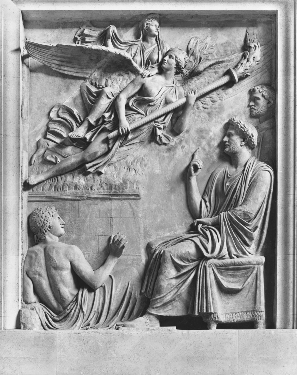 Apoteose til Faustina den yngre (125-175 e.Kr.) kone til Marcus Aurelius (121-180 e.Kr.) av Roman