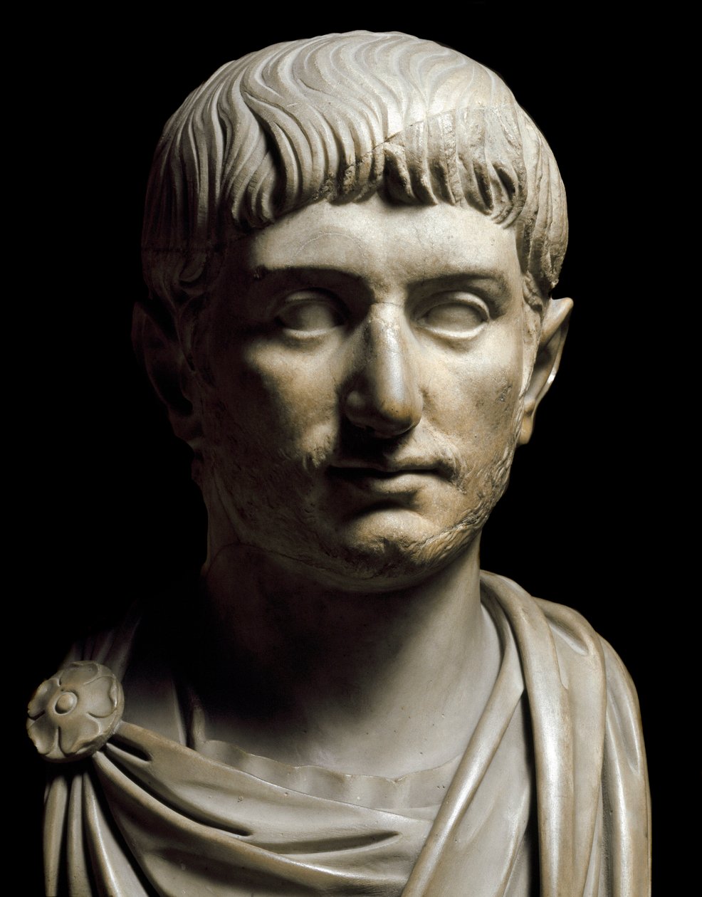 Byste av keiser Gallienus, 3. århundre (marmorskulptur) av Roman