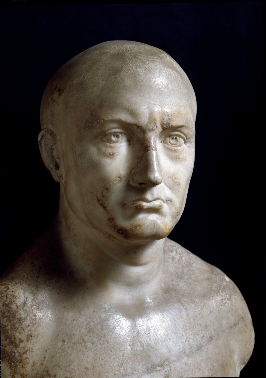 Byste av Scipio den afrikanske (marmorskulptur) av Roman