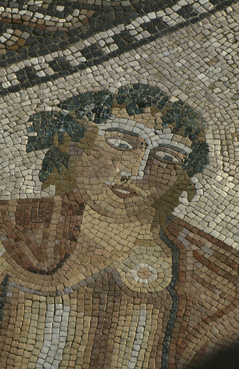 Dionysos oppdager Ariane sovende, detalj, leder av Bacchus, House of the 