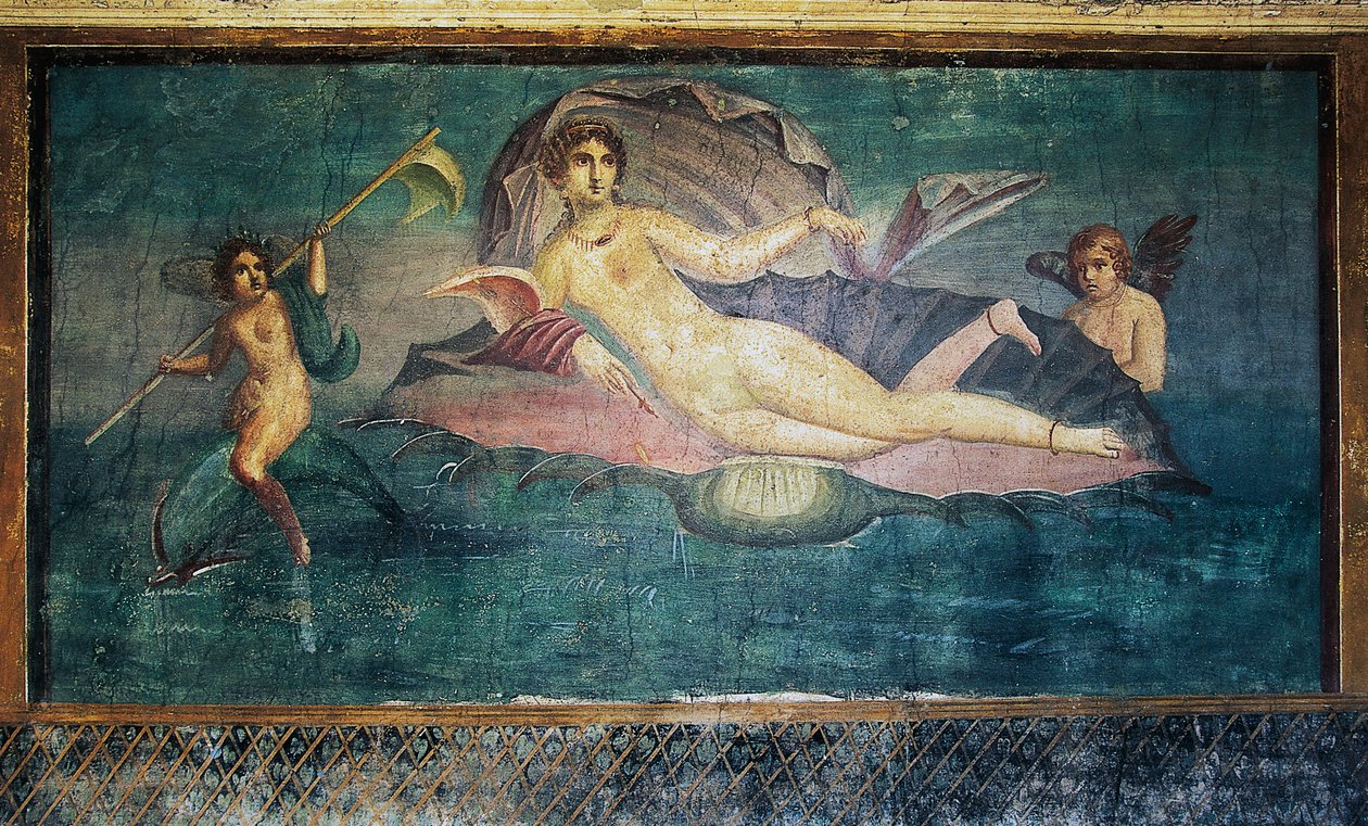Freskomaleri som viser Venus, House of Venus in Shell, Pompeii (Unescos verdensarvliste av Roman