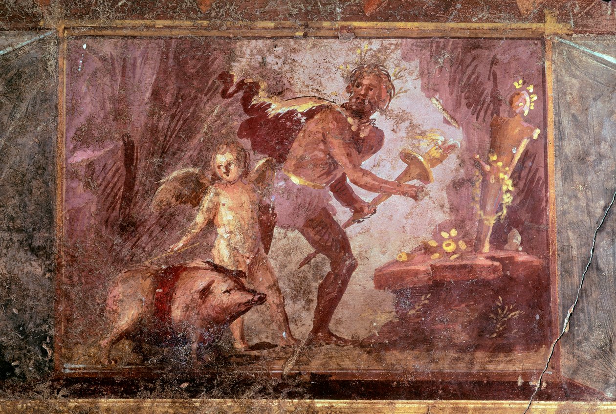 Freske fra Villa of Mysteries, Pompeii av Roman