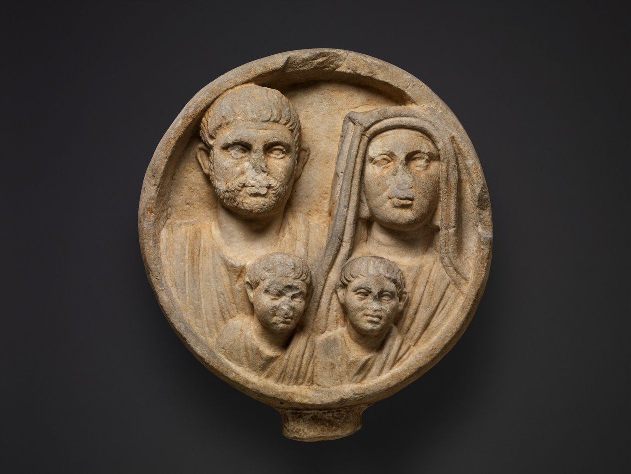 Begravelsesrelieff, 2.–3. århundre e.Kr. (marmor) av Roman