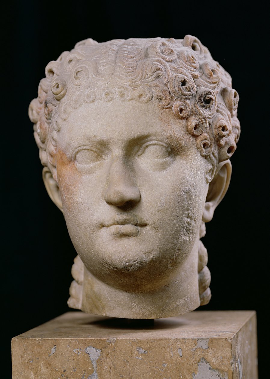 Leder for Agrippina den yngre (ca. 16-59) (marmor) av Roman