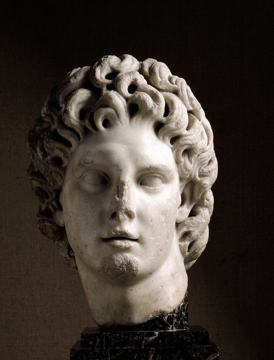 Leder av Alexander den store, 2. århundre f.Kr. (skulptur) av Roman