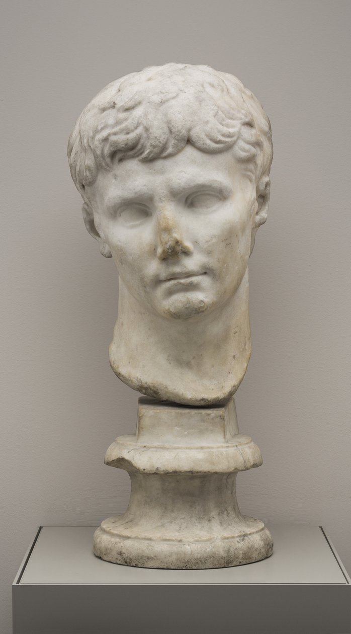 Overhode for keiser Augustus (marmor) av Roman