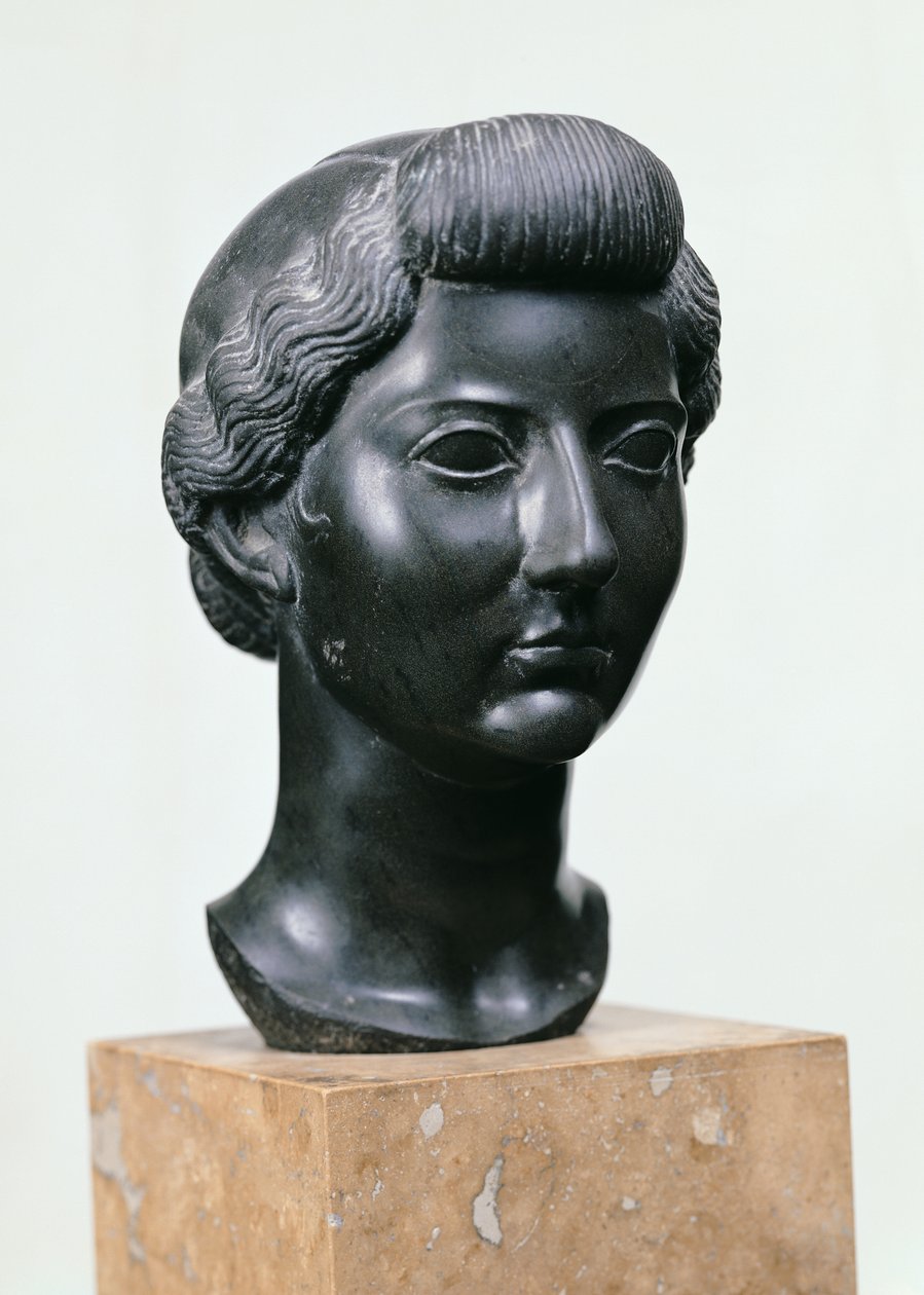 Leder av Livia (ca. 55 f.Kr.-29 e.Kr.) (basalt) av Roman
