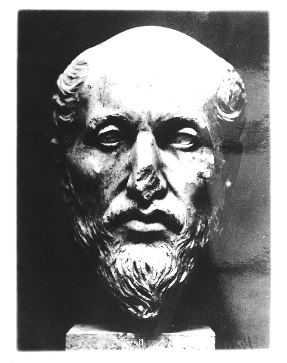 Leder for Plotinus (205-270) (marmor) av Roman