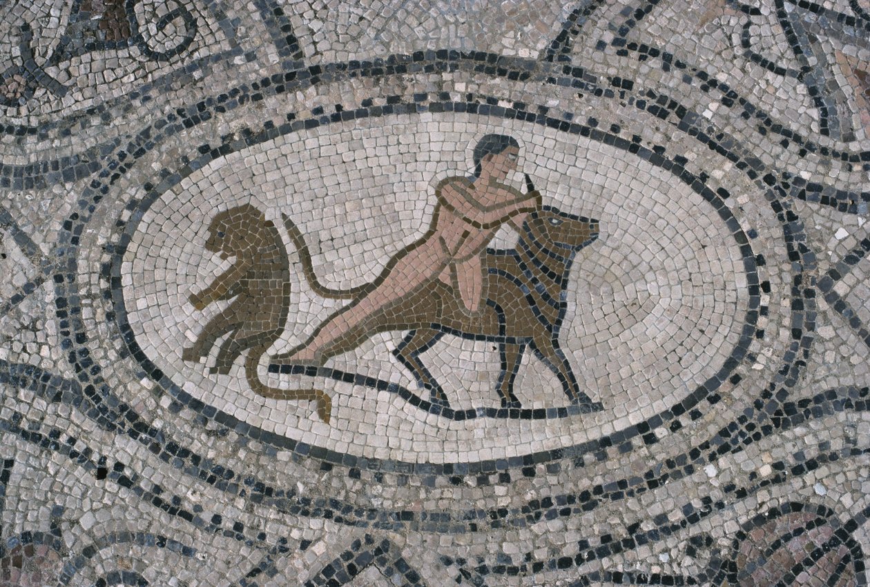 Hercules og den kretiske oksen, fra gulvet i 