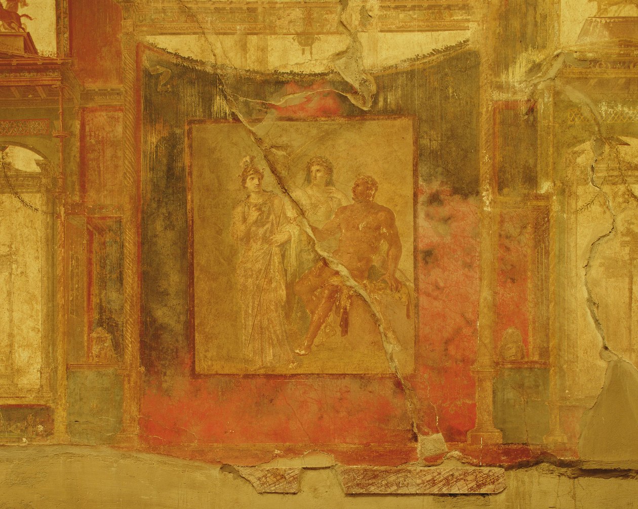 Hercules mellom Juno og Minerva, College of the Augustales av Roman