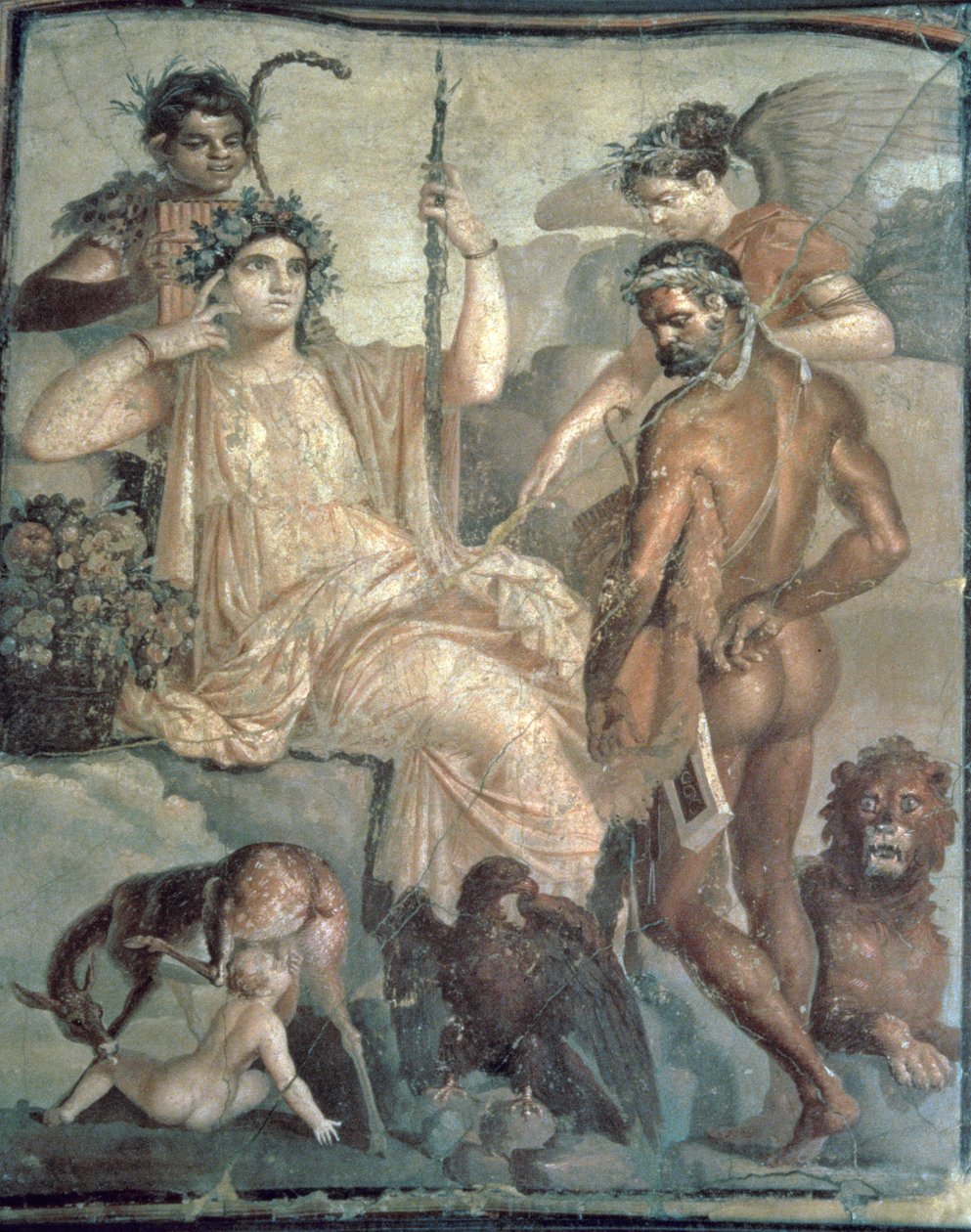 Hercules oppdager Telephus, ca. 70 e.Kr., romersk, fjernet fra 