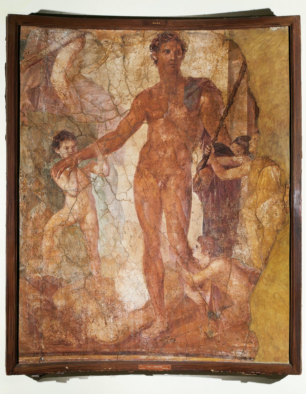 Italia, Campania, Ercolano-basilikaen, Theseus som dreper Minotauren (fresco) av Roman