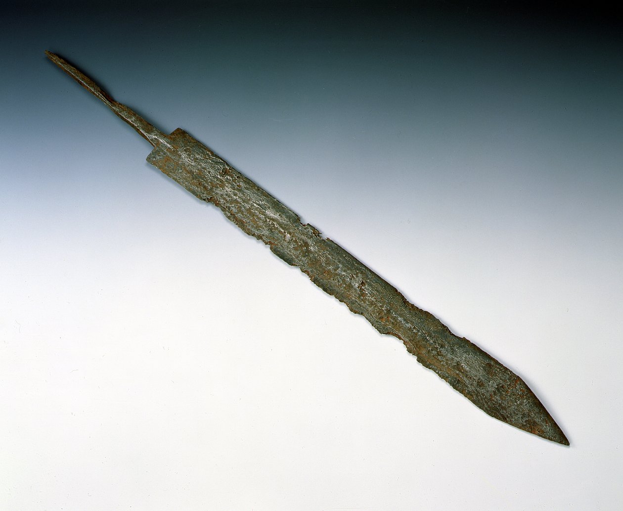 Legionær sverd av gladius, fra det romerske stedet i Newstead, Melrose, AD 80-100 (bronse) av Roman
