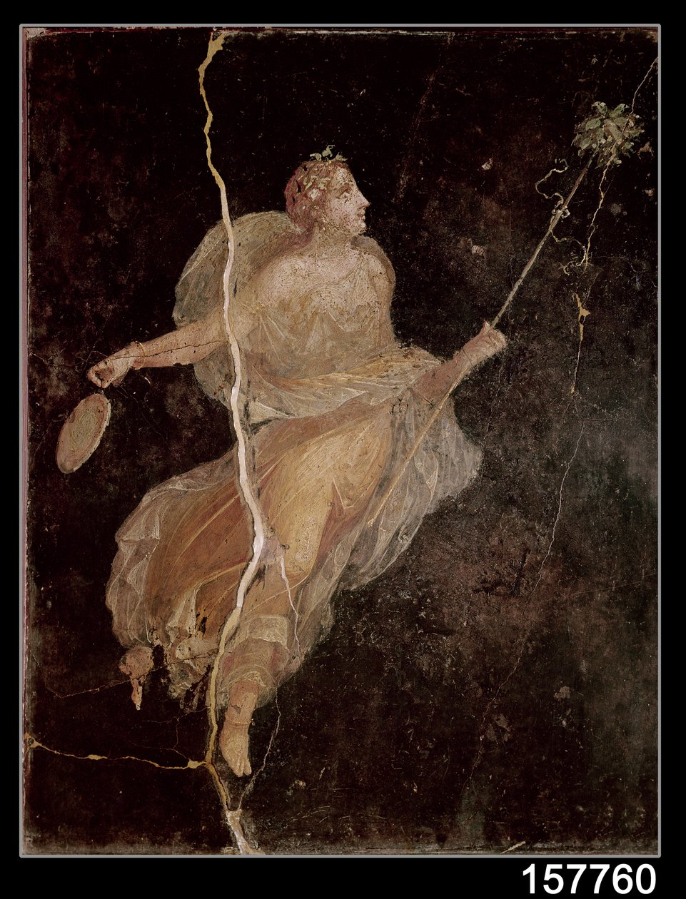 Maenad, fra House of the Ship, Pompeii, 1. århundre f.Kr.-79 e.Kr av Roman