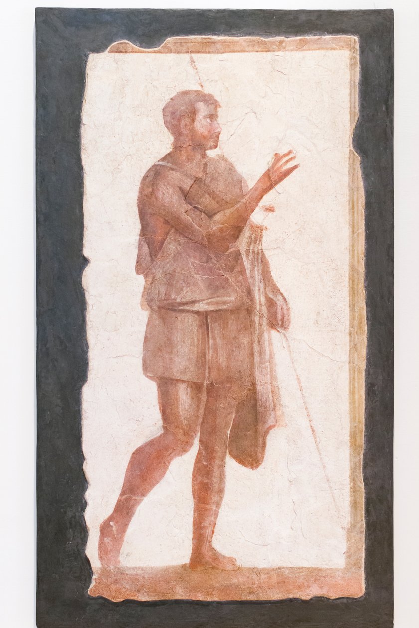 Mann med kappe, Pallavicini Rospigliosi-samling, rundt 200 e.Kr., inv 103420 (fersk) av Roman