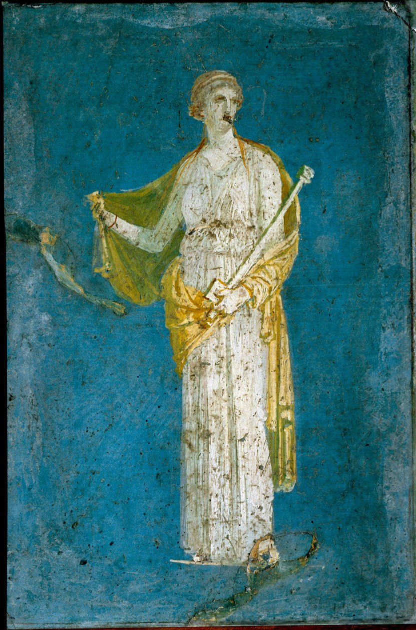 Medea - romersk freskomaleri (1. cent. f.Kr.-1. cent. AD) fra Stabia, Italia - Romersk kunst: Medee - romersk freskomaleri fra stedet Castellammare di Stabia nær Napoli av Roman