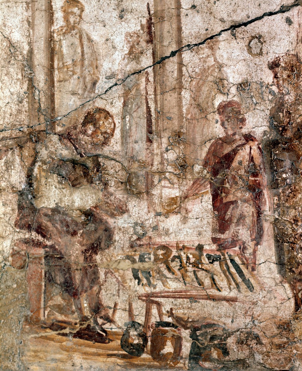 Selger i forum (fresco av Roman