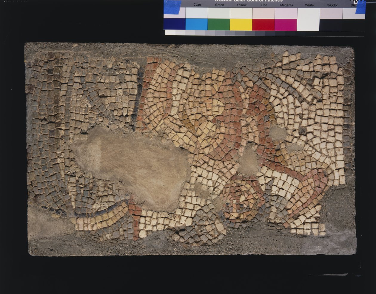 Mosaikk fra huset til Menander med Zevs, 3. - 4. århundre (kalkstein og marmortesserae) av Roman