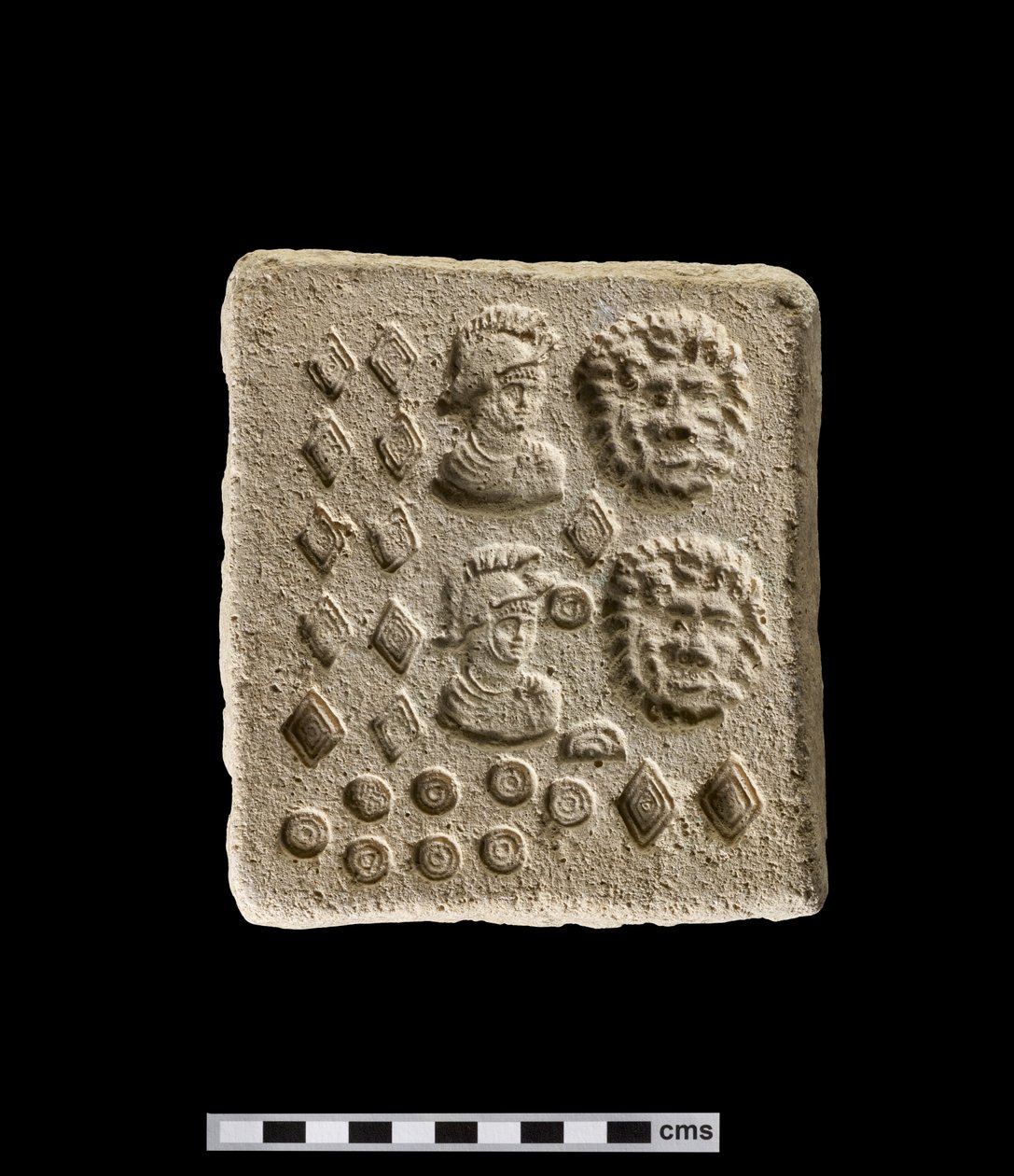 Form for å lage påførte figurer, Nord-Afrika (gips) av Roman