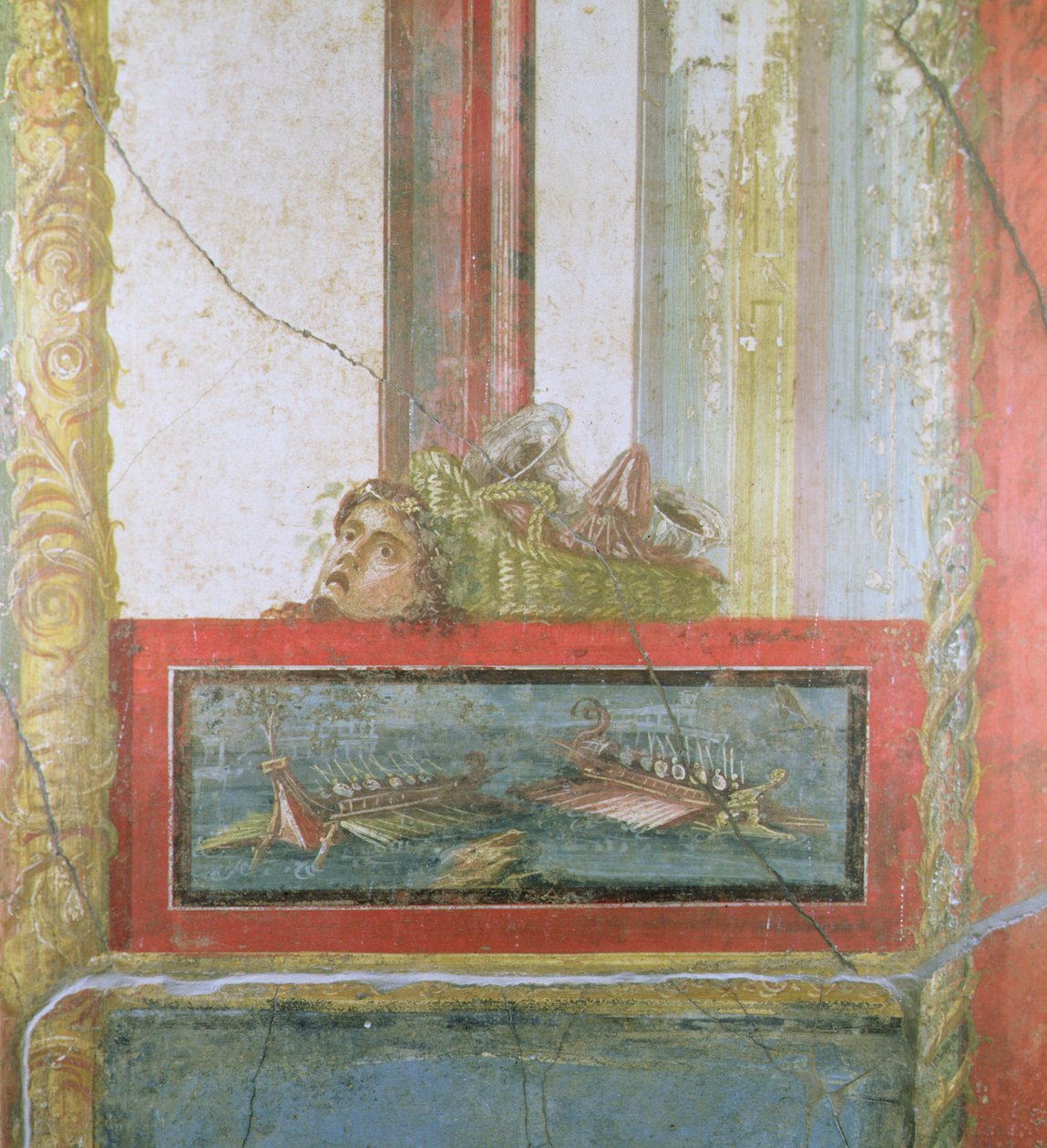 Marinescene, Pompei, Italia (fresco) av Roman