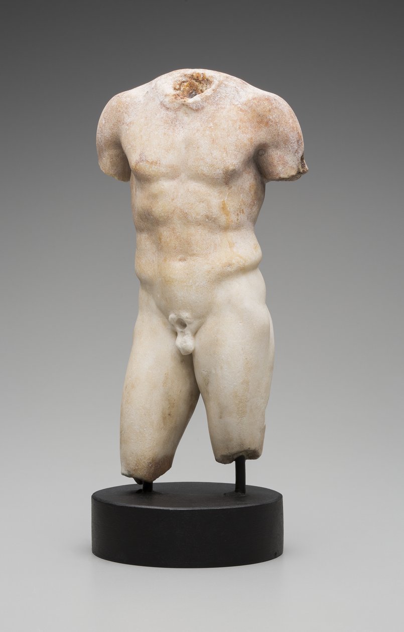 Naken mannlig torso (marmor) av Roman