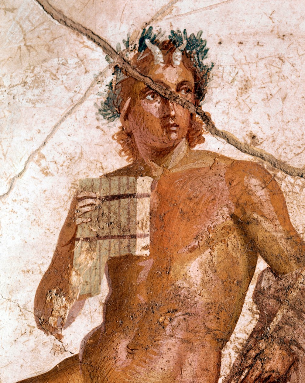 Panmusiker, blant nymfene (fresco av Roman