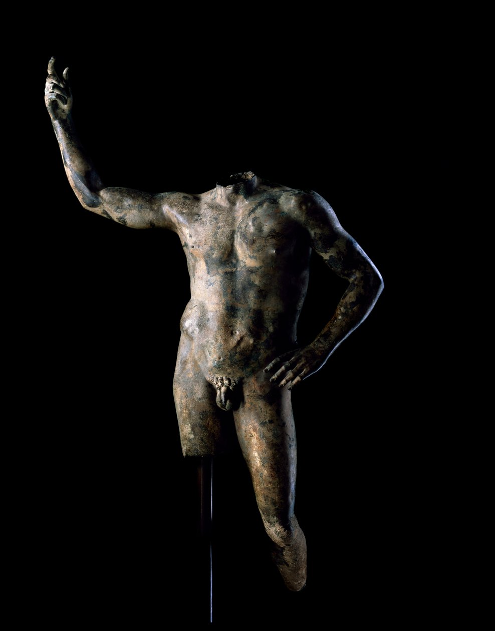 Portrett av en linjal, AD 200-225 (bronse) av Roman