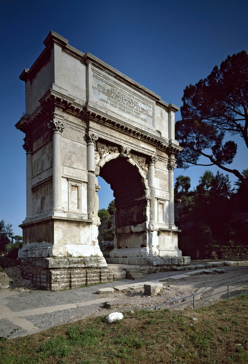 Romersk kunst: Titusbuen (Tito) erige i 81 e.Kr. Roma, Italia av Roman
