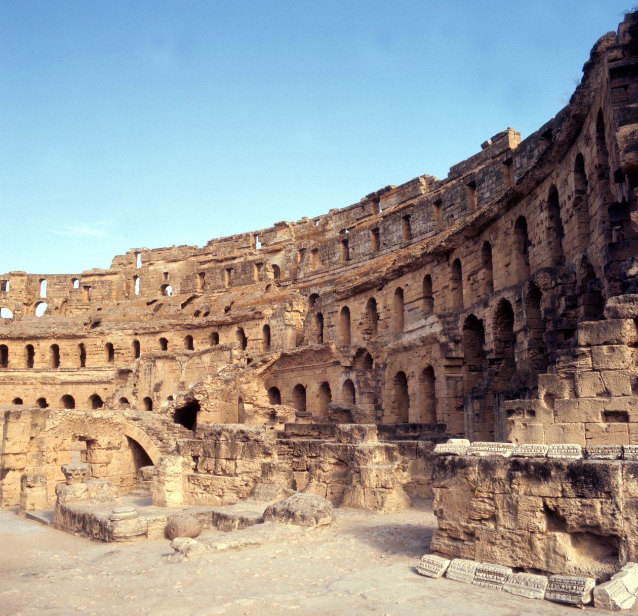 Roman Colosseum i El-Djem, Tunisia. av Roman