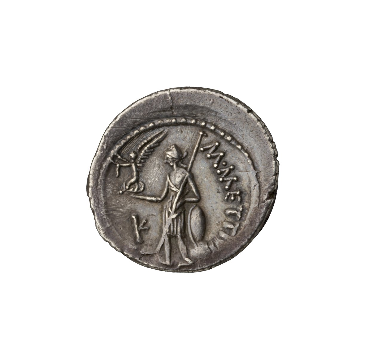 Romersk republikansk mynt fra Roma, 44 f.Kr. (sølv) av Roman