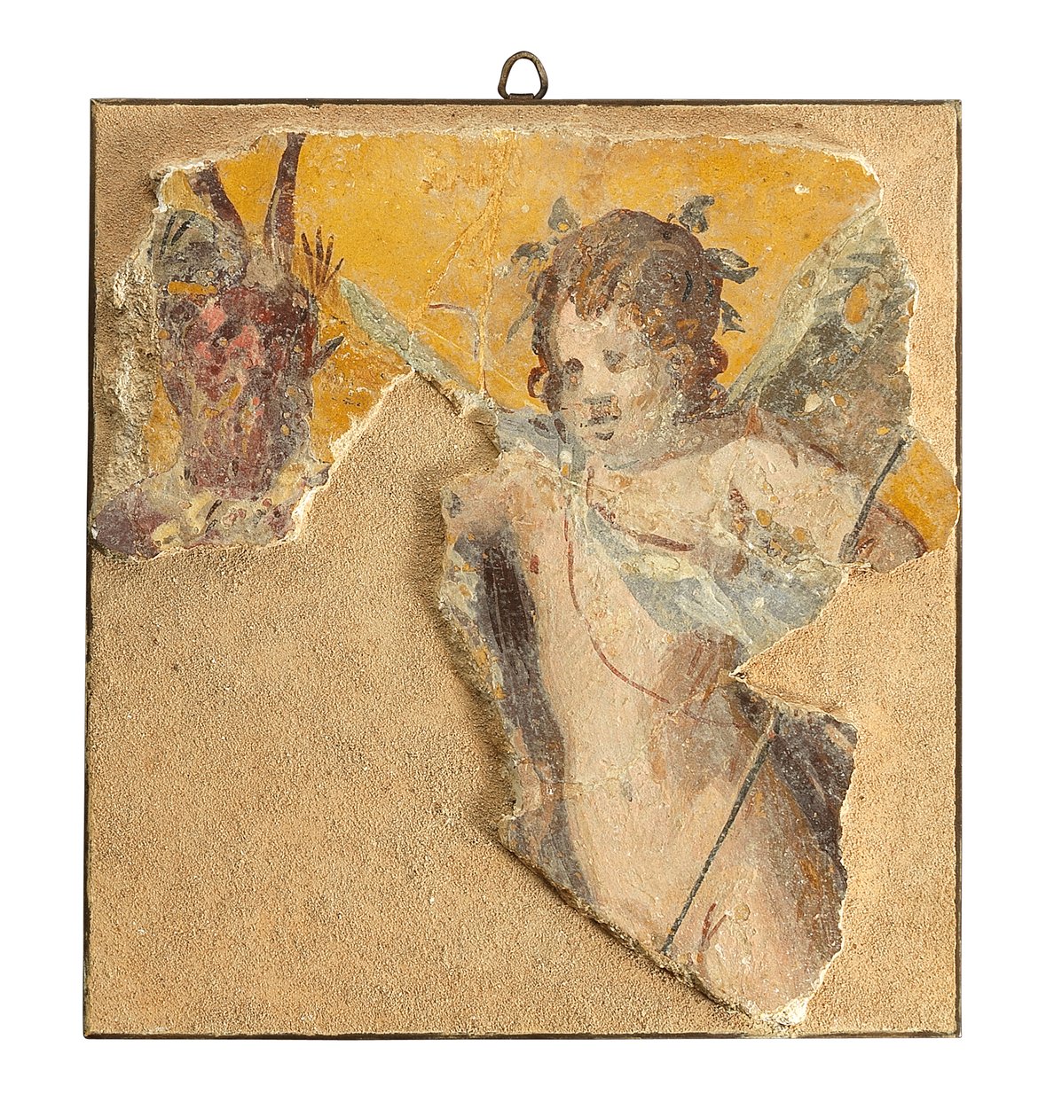 Romersk veggmaleri fragment, ca. 1. århundre f.Kr. (fresco) av Roman