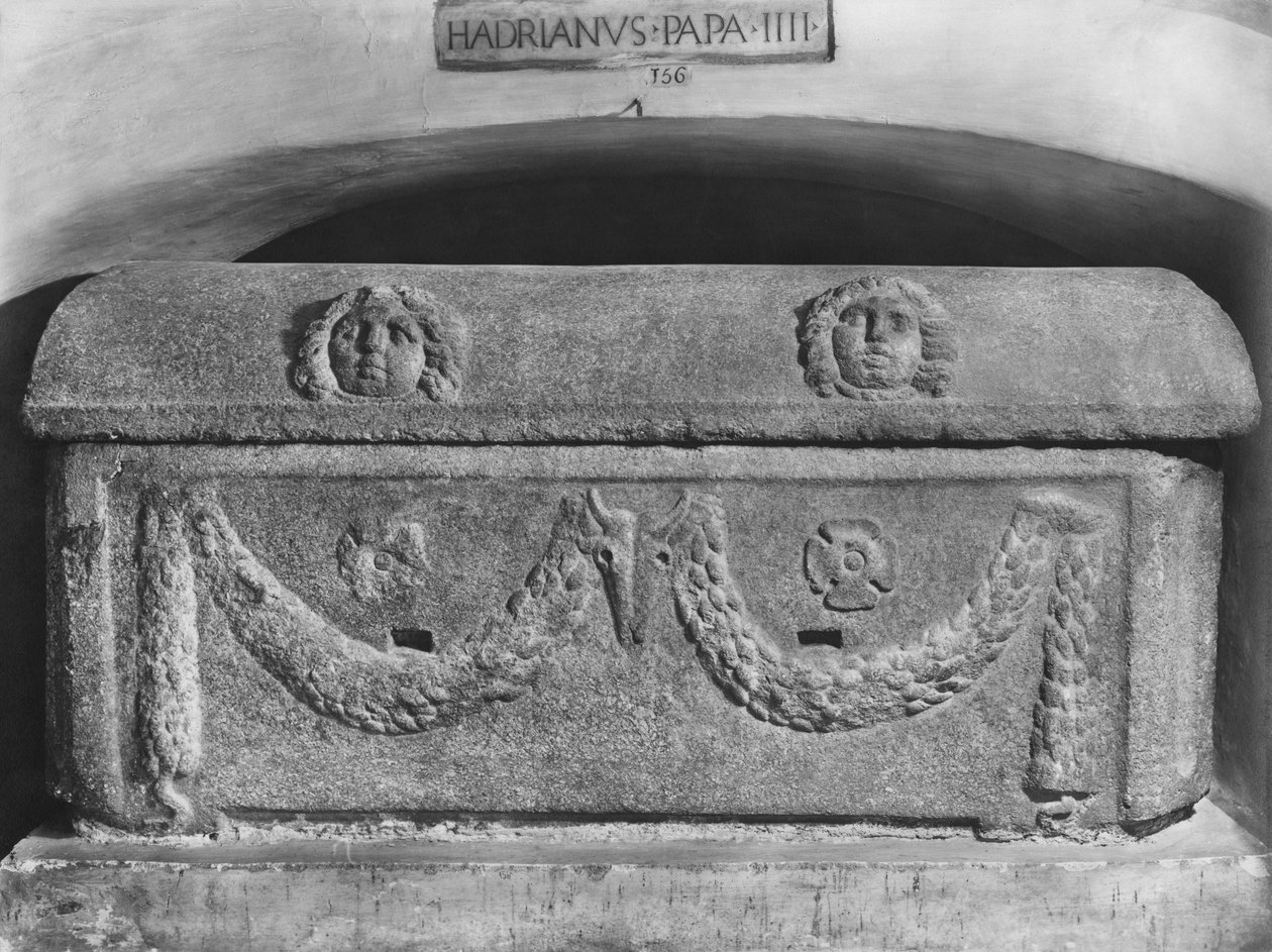 Sarkofag av pave Adrian IV (egyptisk granitt) av Roman