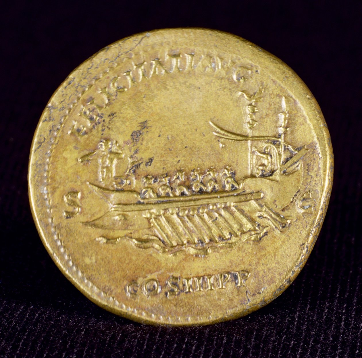 Sestertius av keiser Hadrian (76-138) fra Newcastle-Upon-Tyne, 132 e.Kr. av Roman