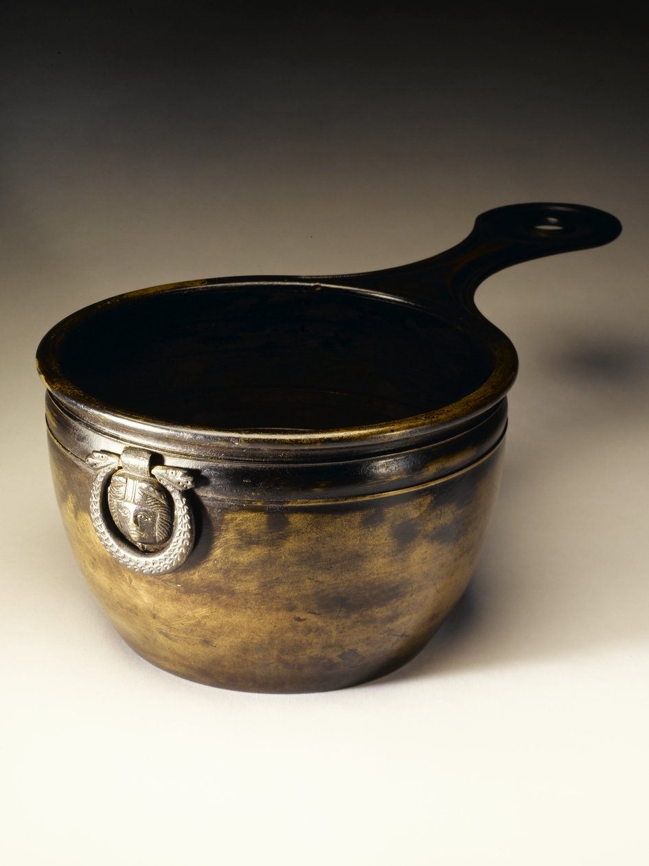 Steke med hermetisert innside, fra Dowalton Loch Crannog, Wigtownshire (bronse og tinn) av Roman