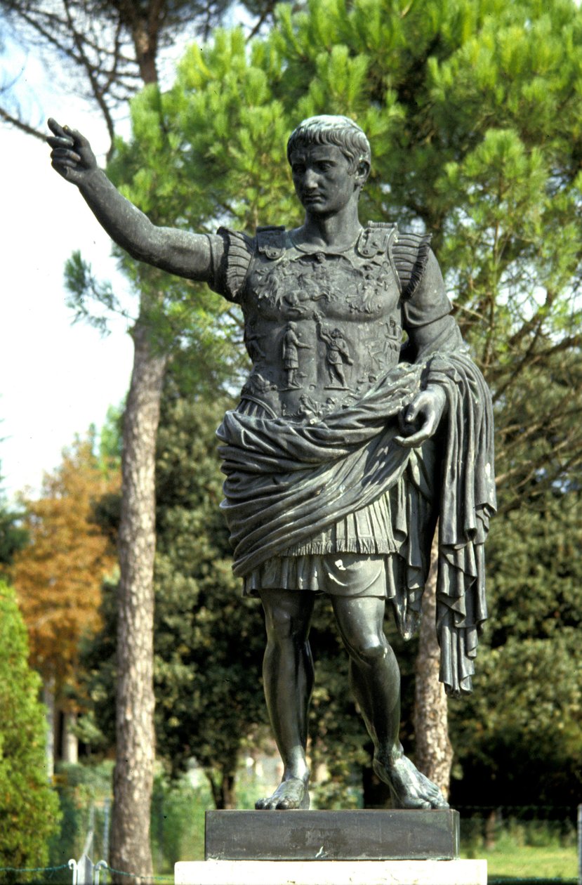 Statue av den romerske keiseren Augustus (Octavian eller Octavian) (63 f.Kr. - 14) av Roman