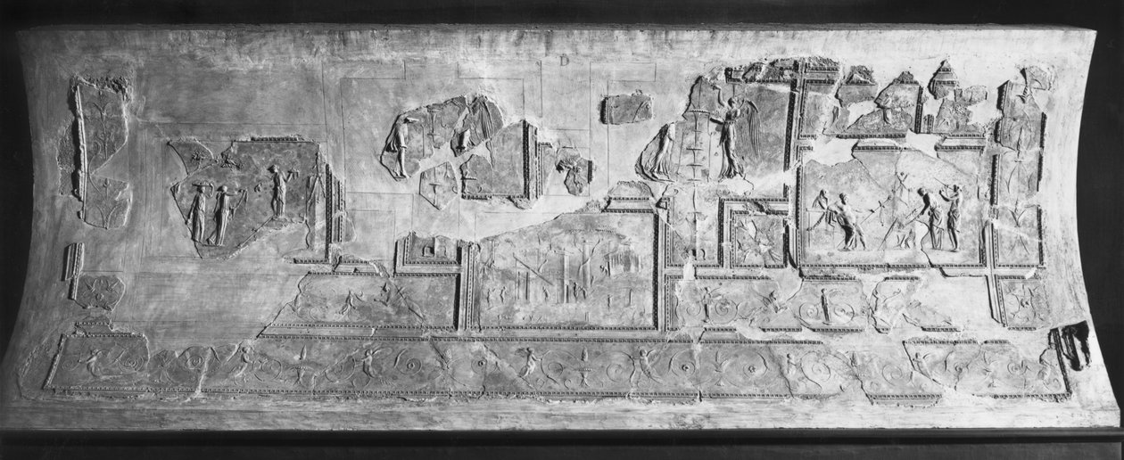 Stuccoer fra huset til prestinnen i Isis; fra hagene til Villa Farnesina (stukk) av Roman