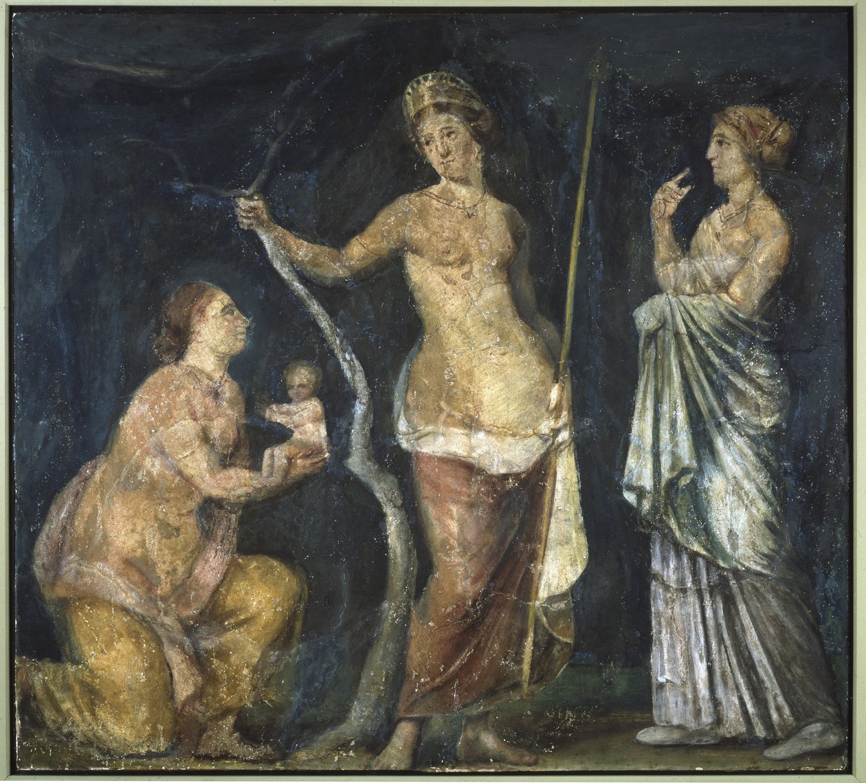 The Birth of Adonis, fragment fra Golden House of Nero, Roma, ca.64-68 av Roman