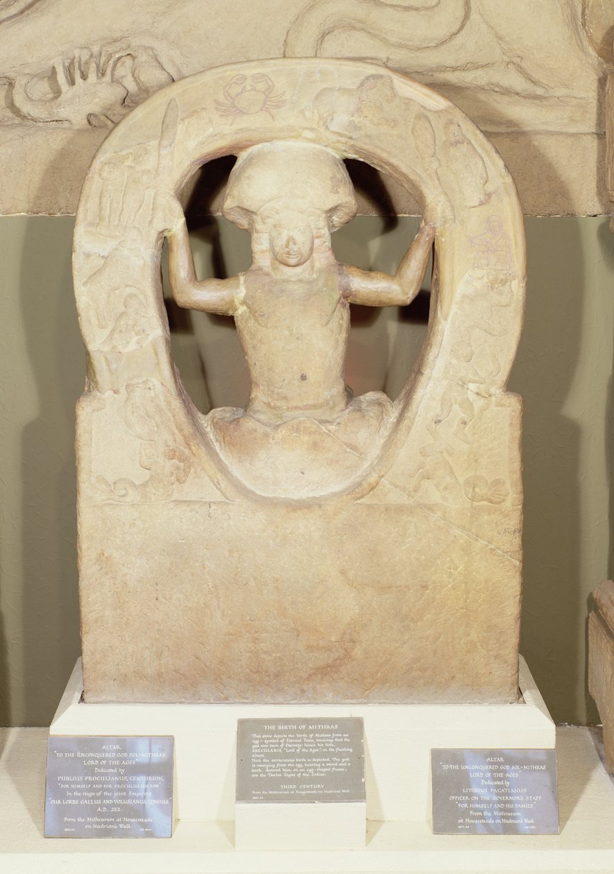 The Birth of Mithras from the Mithraeum at Housesteads  av Roman