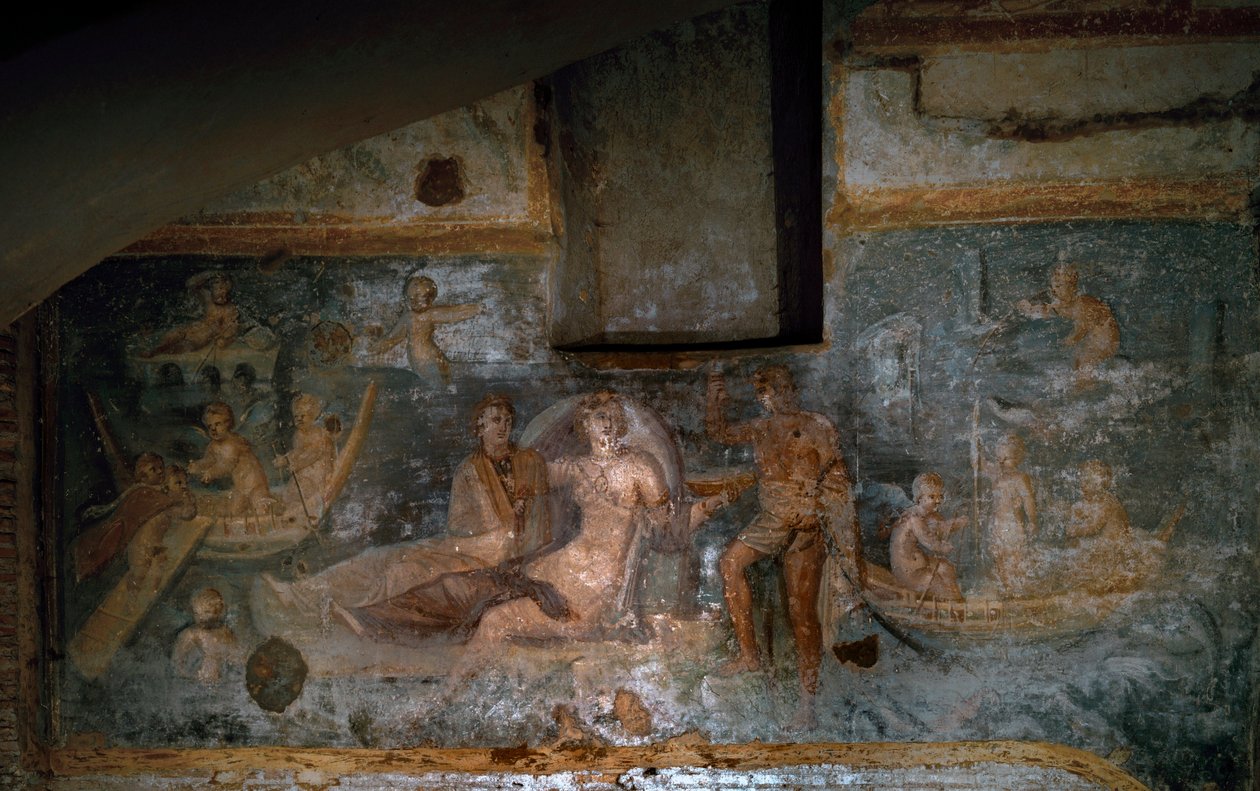 The Return of Proserpine of the Underworld, 2.-3. århundre (fresco) av Roman