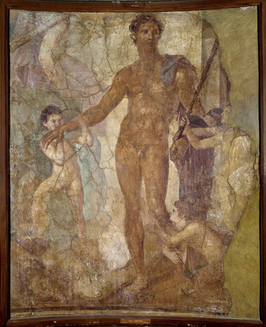 Thesee Liberateur (og Minotauren). Fresco av Roman