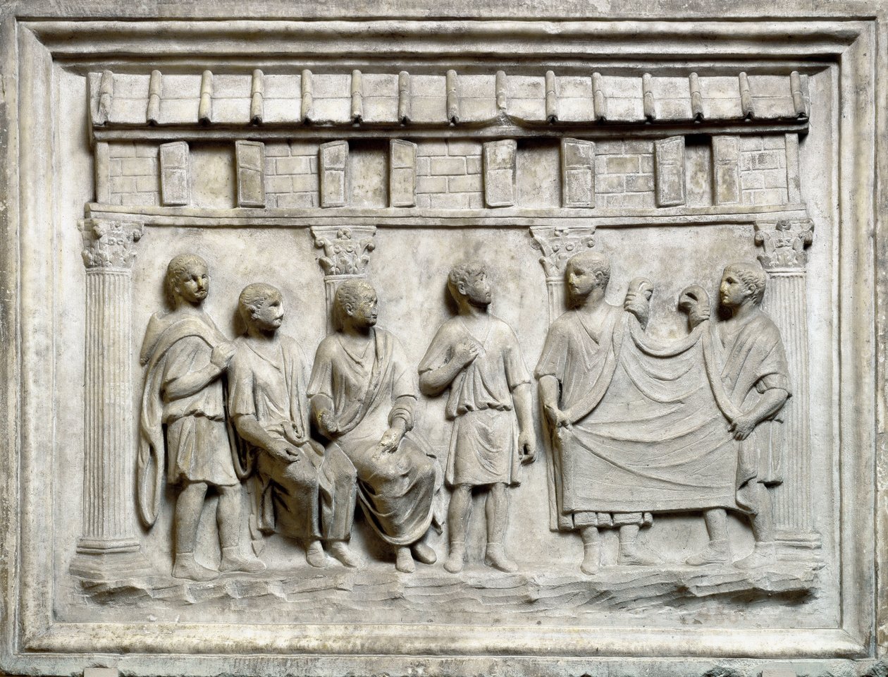 Tissue shop under Augustan-perioden av Roman