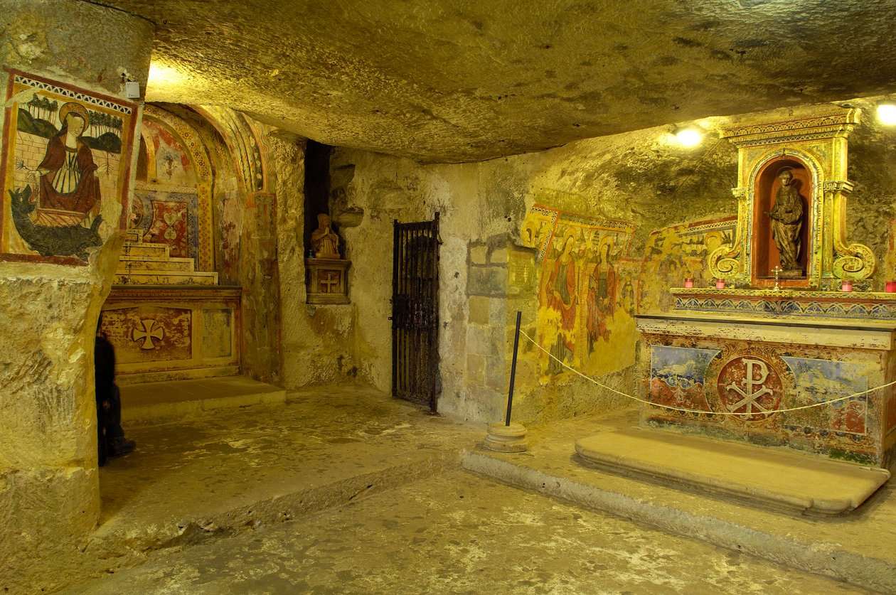 Utsikt over katakombene til Saint Agatha i Rabat, Malt (bilde) av Roman