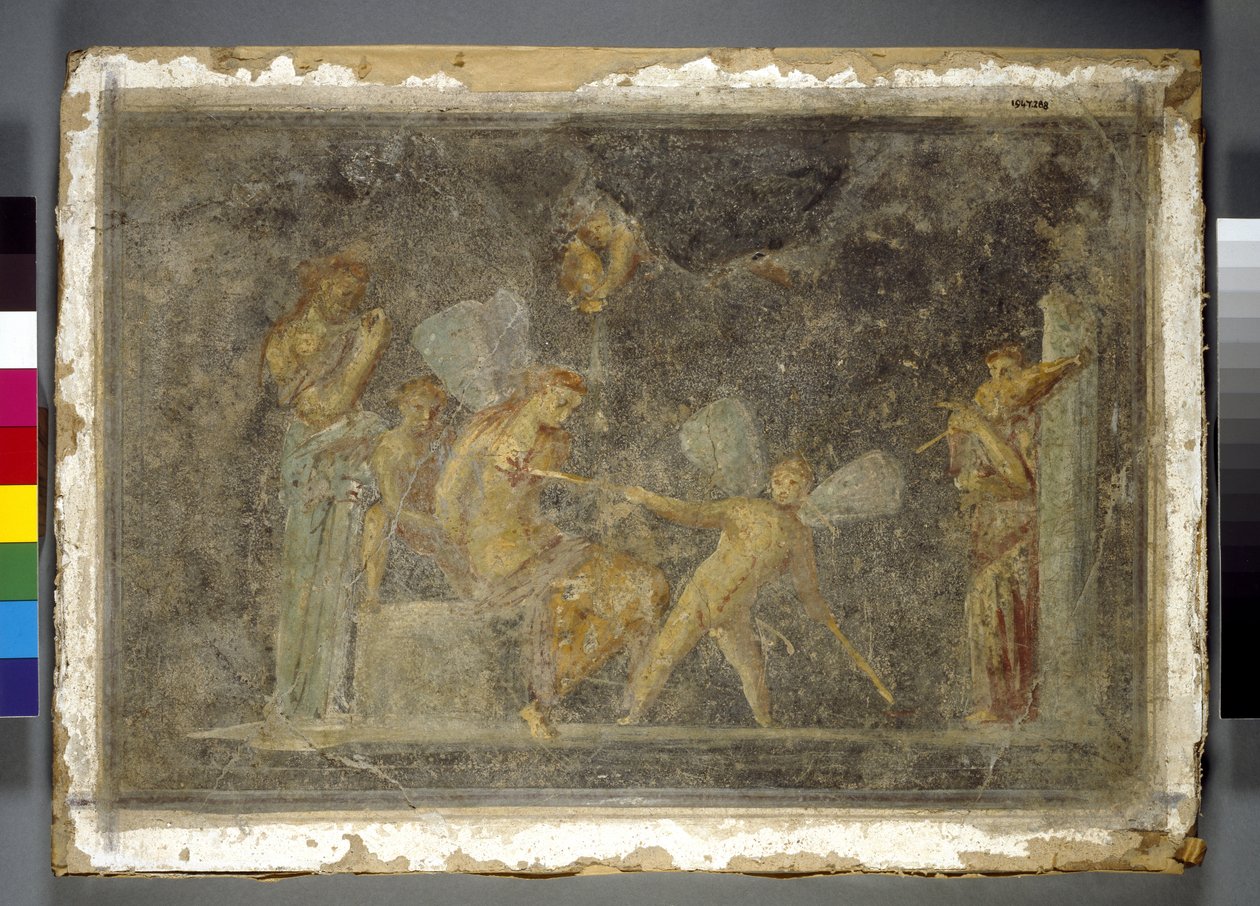 Veggmaleri, Pompeii, romersk, 1. århundre av Roman