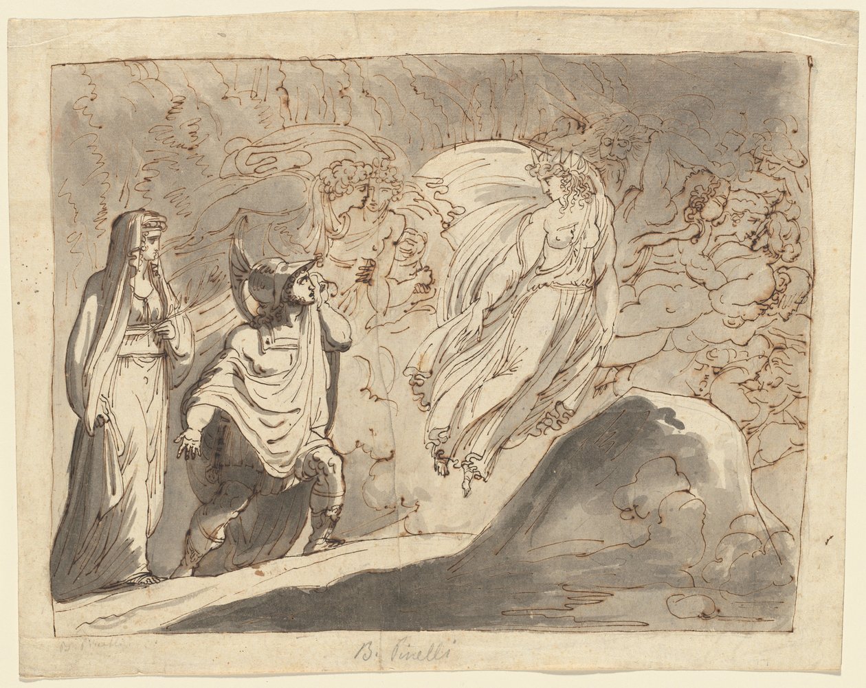 Aeneas i underverdenen av Roman 18th Century