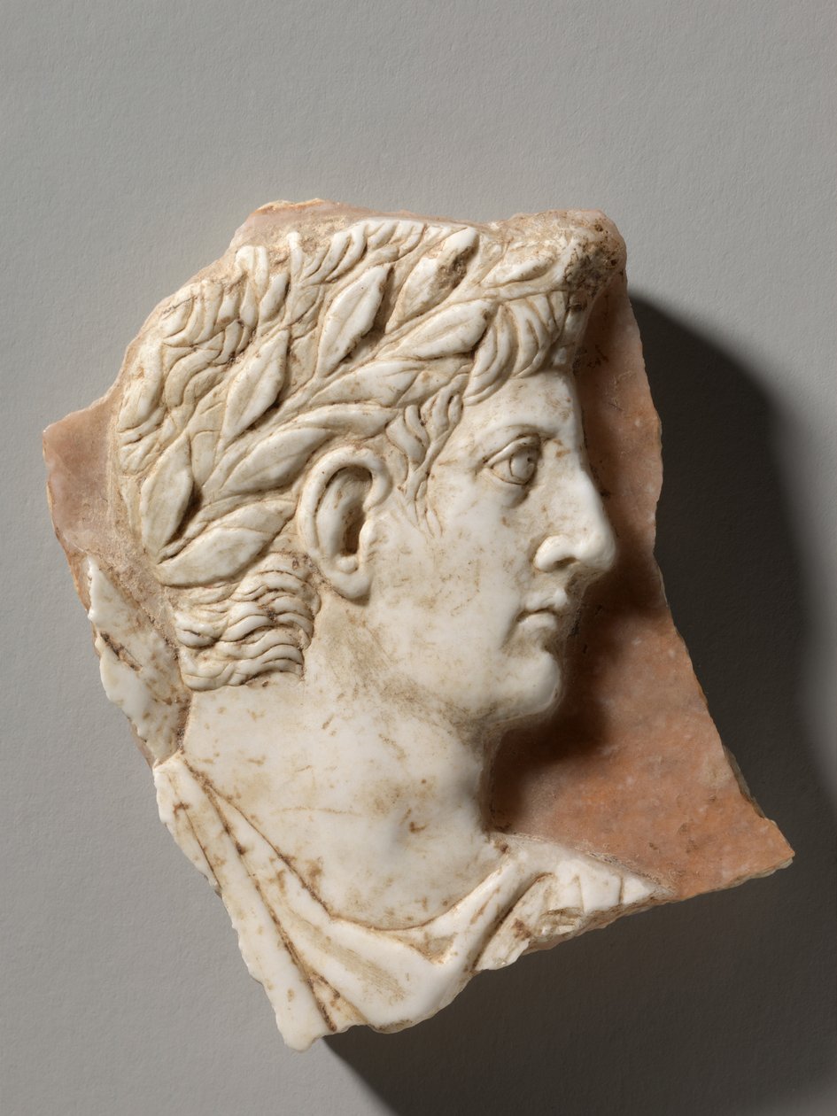 Cameo med portrett av keiser Augustus av Roman Imperial Period