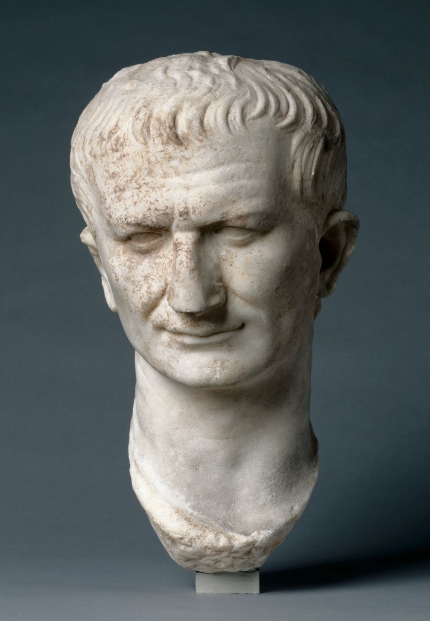 Portrett leder av en statsmann, muligens Vespasian av Roman Imperial Period