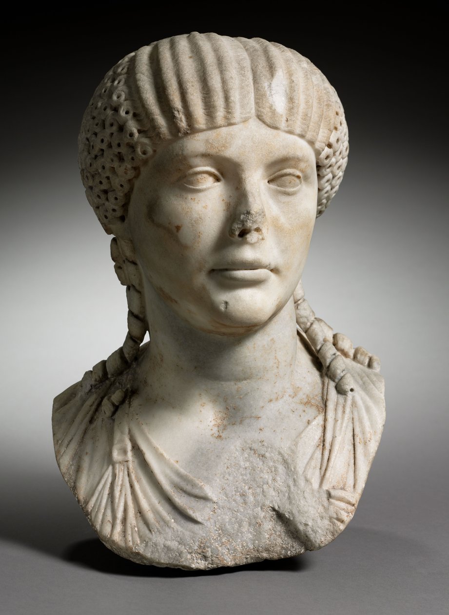 Portrett av Octavia, kona til Nero av Roman Imperial Period
