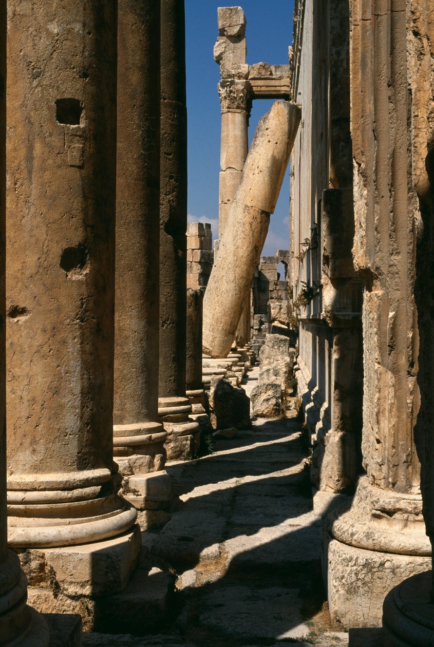Bacchus tempel, detalj, høye keisertiden (27 f.Kr.-395 e.Kr.) av Roman Imperial Period