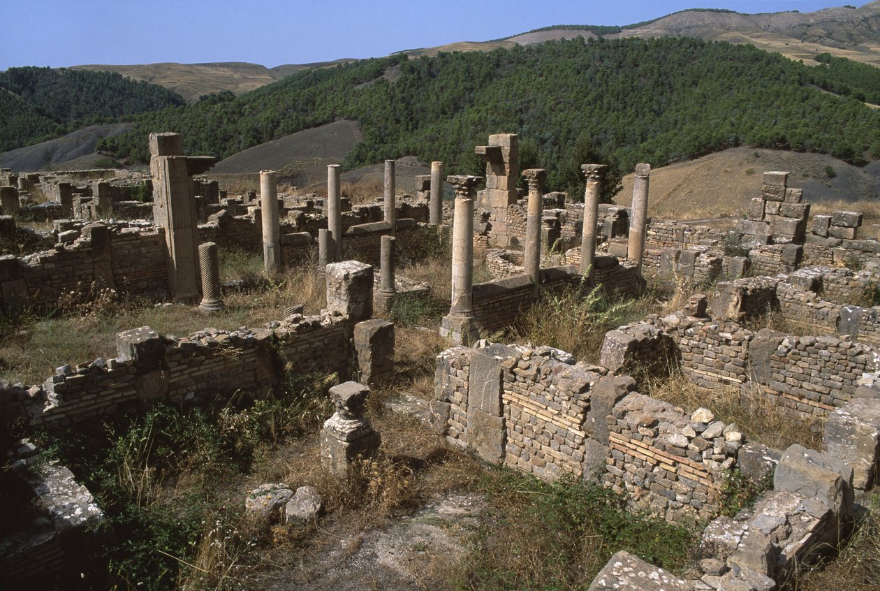 Utsikt over et boligområde, den høye keisertiden (27 f.Kr.-395 e.Kr.) av Roman Imperial Period